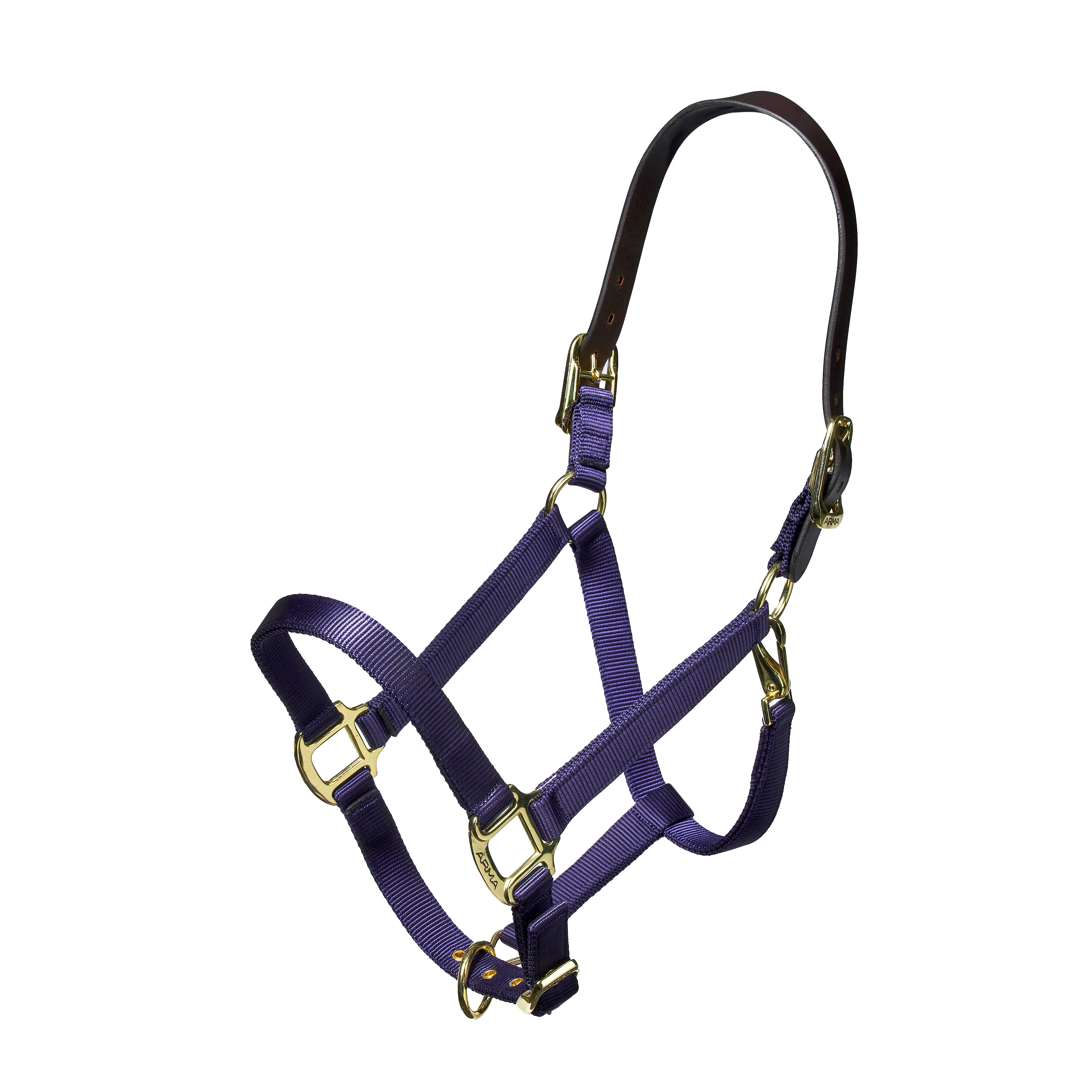 Nylon Halter With Leather Head Strap - Image 5